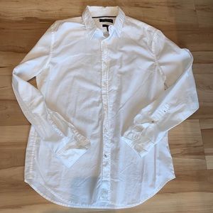 White Banana Republic button up